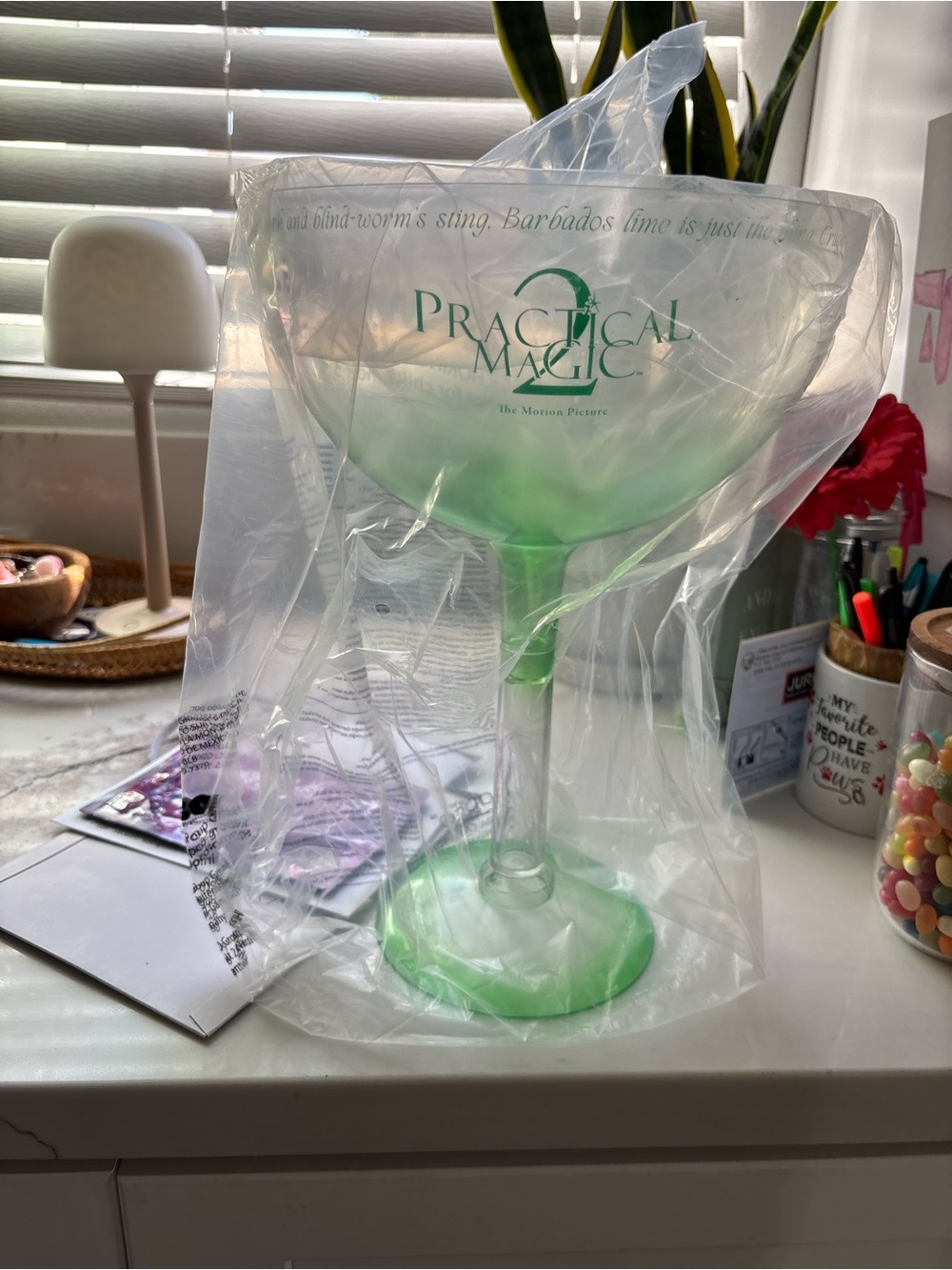 Green Margarita Glass - Branded Collectible